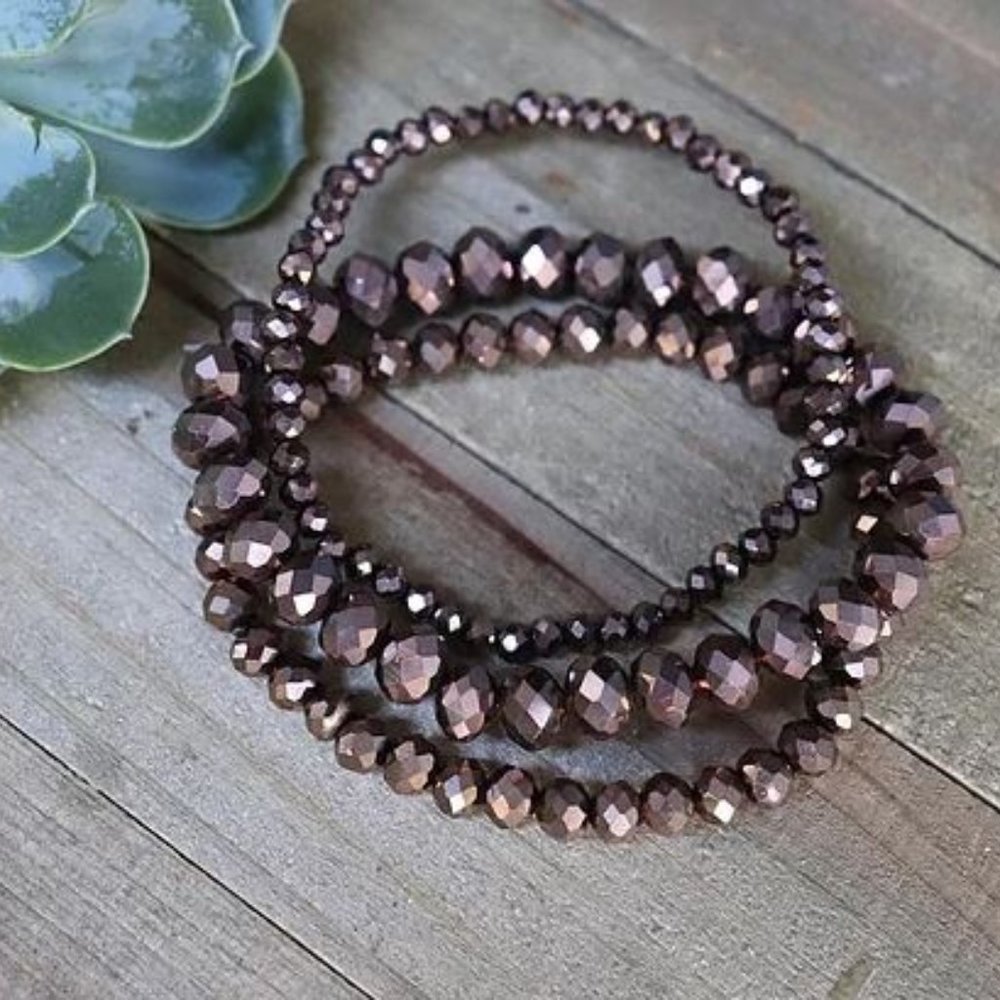 brown bead bracelet